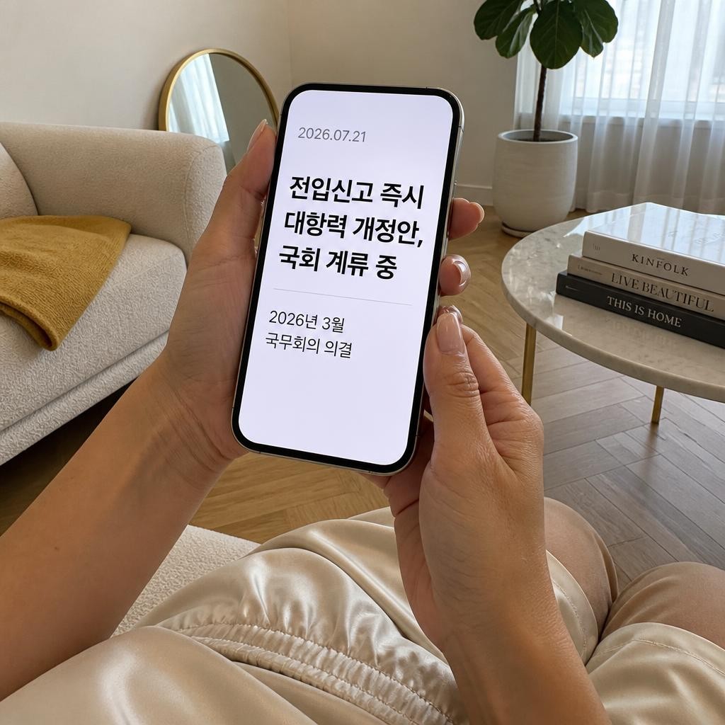"전입신고 즉시 대항력", 3월에 발표됐지만 아직 시행 전입니다