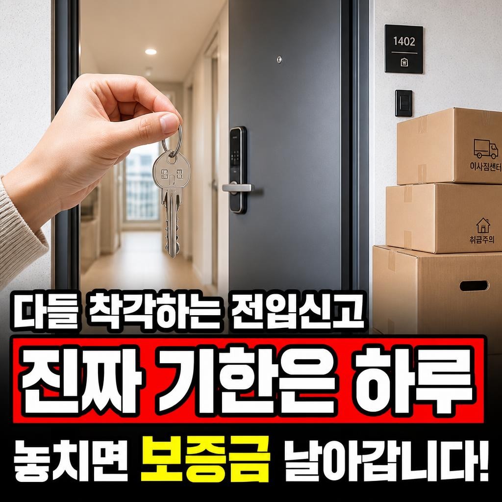 이사 전입신고 기간 14일, 돈이 걸린 기한은 따로 있습니다
