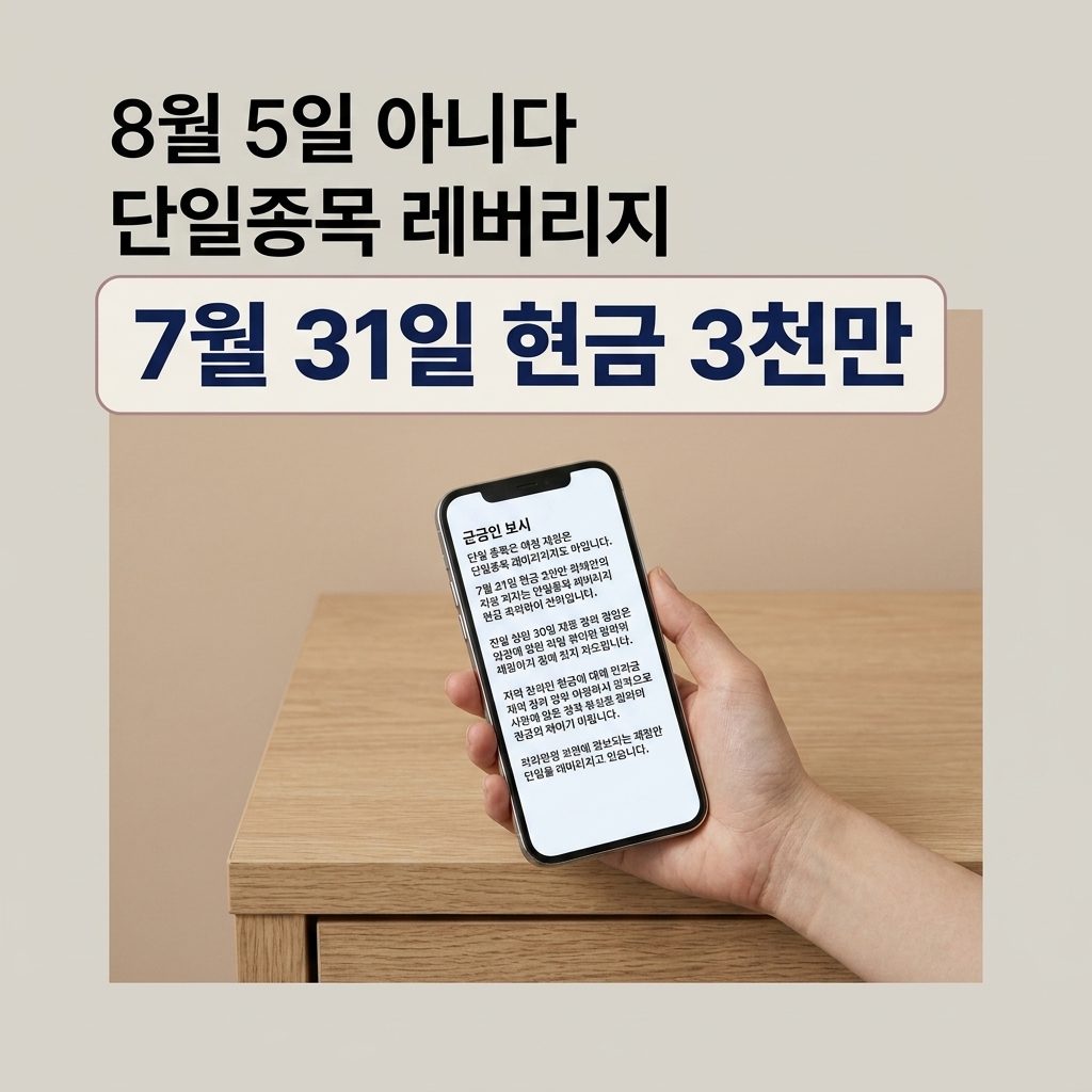 단일종목 레버리지 etf, 8월 5일이 아니다