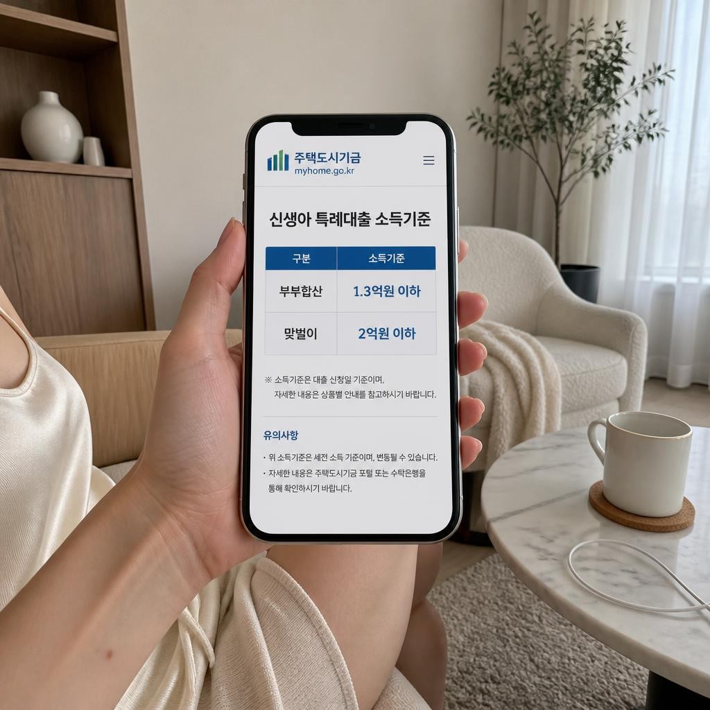 신생아 특례대출 조건, 소득 2.5억 완화는 없던 일이 됐습니다