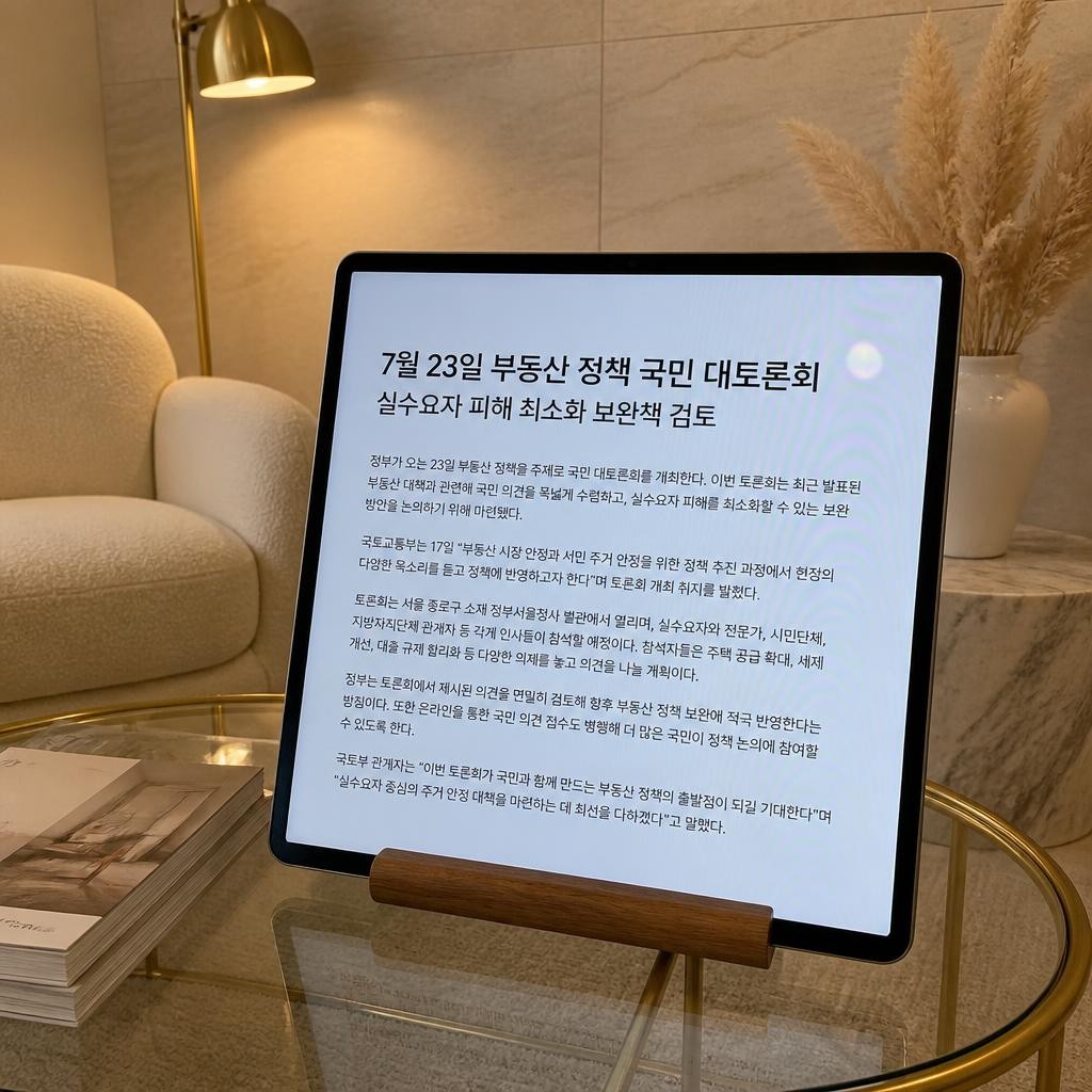 7월 23일 토론회 이후 달라지는 것