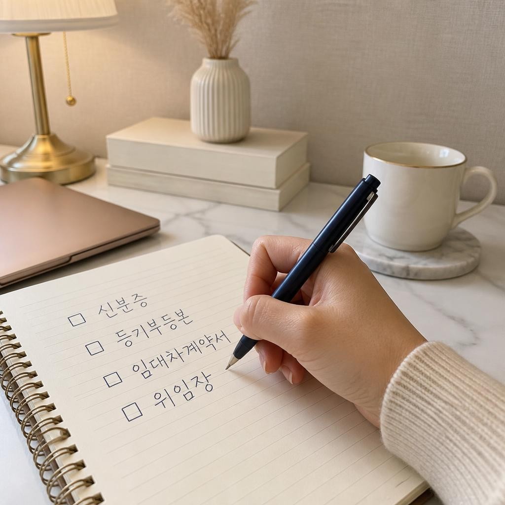준비물은 내가 어떤 자격이냐에 따라 다릅니다
