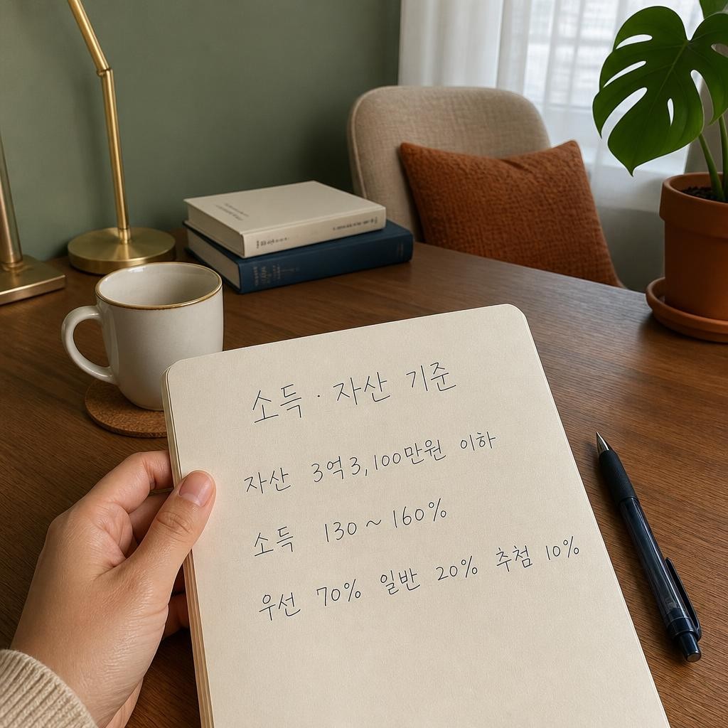 소득과 자산 기준은 어디까지 봐야 할까요