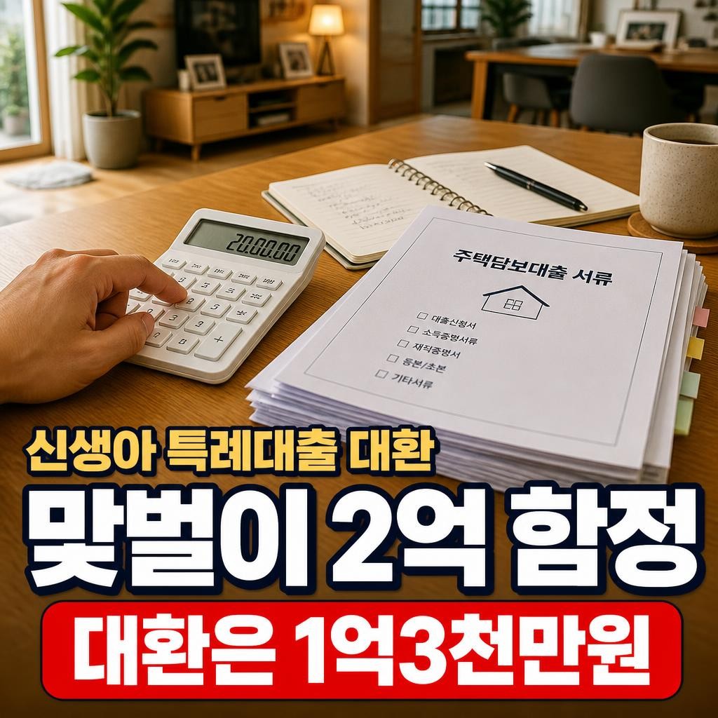 신생아 특례대출 대환 방법, 맞벌이 2억은 신규만 됩니다