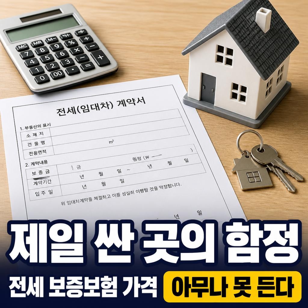 전세 보증보험 가격, 제일 싼 곳이 아무나 못 드는 이유