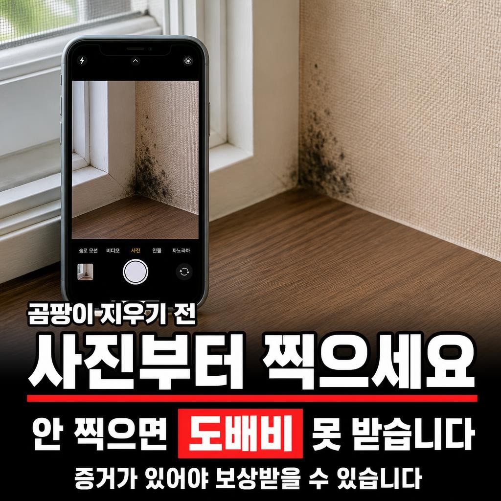 벽지 곰팡이 제거 방법, 지우기 전에 사진부터 찍으세요