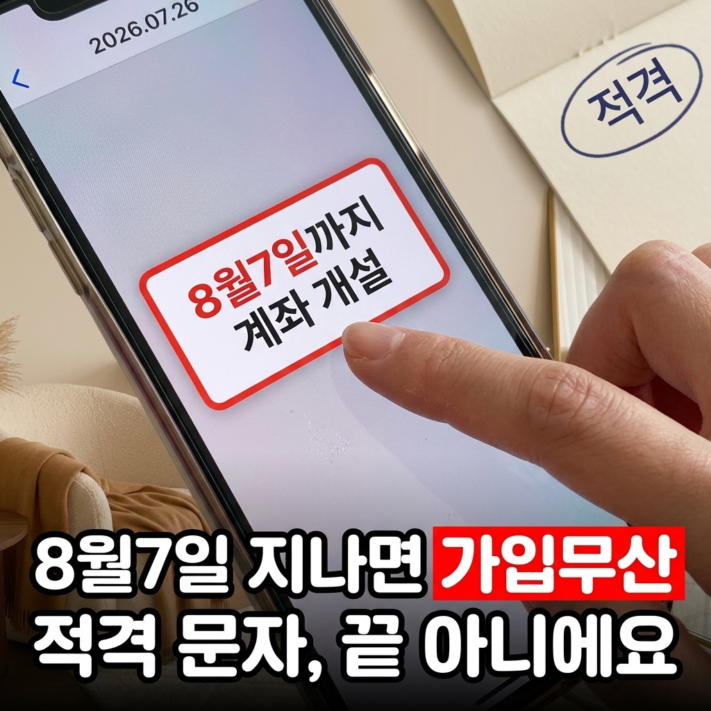 청년미래적금 결과 확인, 적격 문자가 끝이 아닙니다
