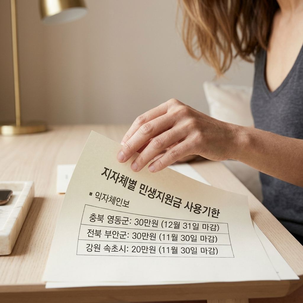 지자체 민생지원금은 사용기간이 따로 돈다