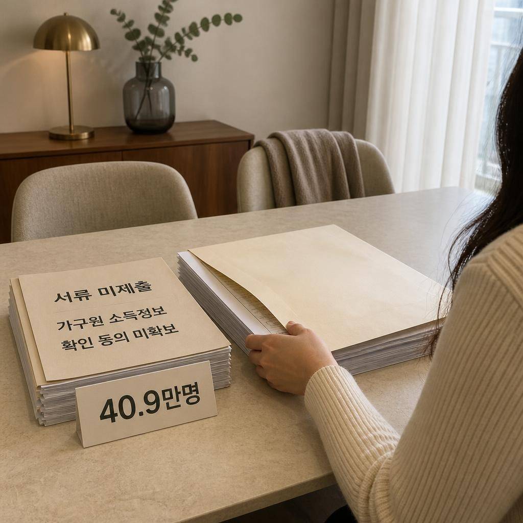 1차 탈락 79.6만명 중 서류 미제출·가구원 동의 미확보 40.9만명
