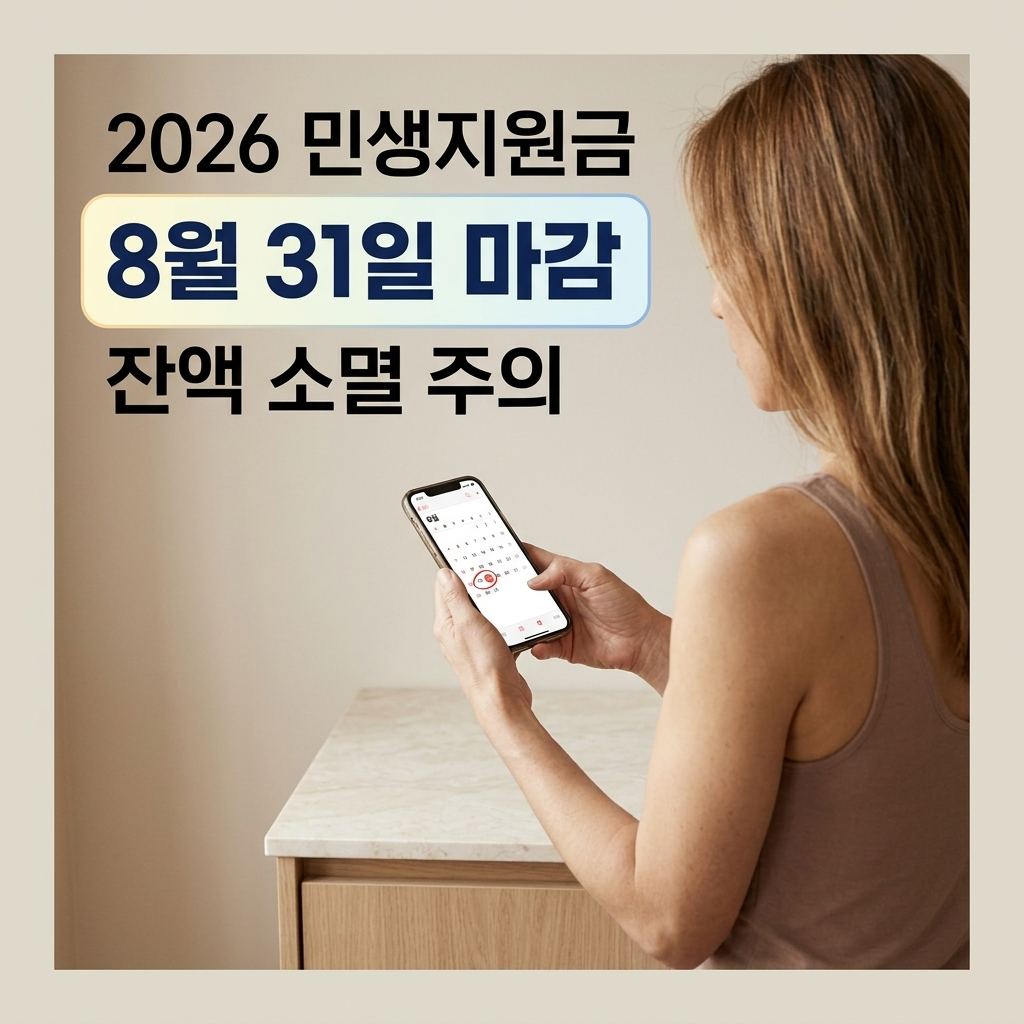 2026 민생지원금 사용기간 총정리, 4차 신청보다 8월 31일이 급하다