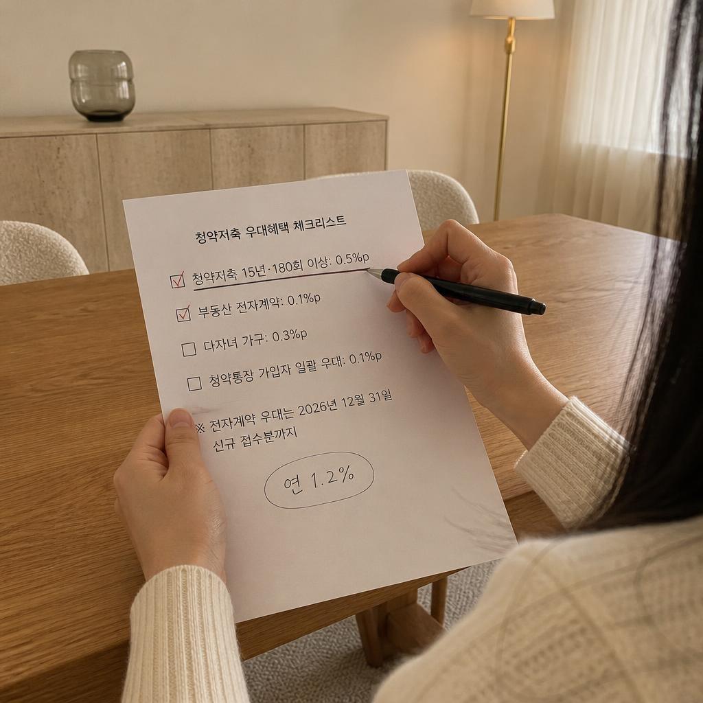 청약저축 15년이면 우대금리 0.5%p