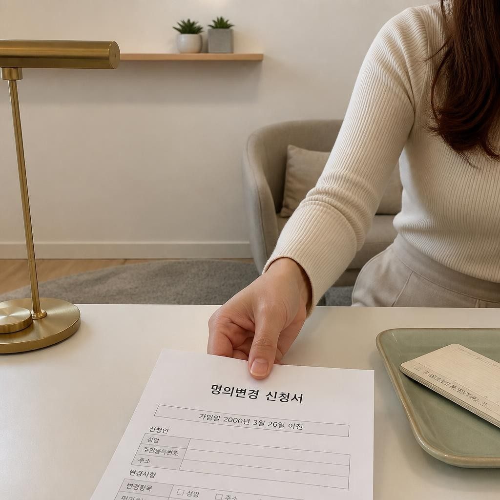2000년 3월 26일 이전 통장이면 증여 먼저