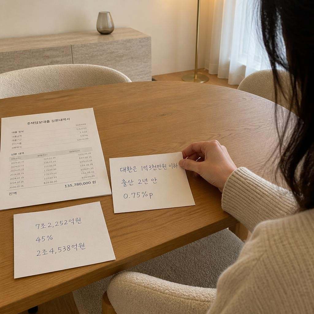 대환은 부부합산 1억3천만원까지, 맞벌이 2억 조건 적용 없음