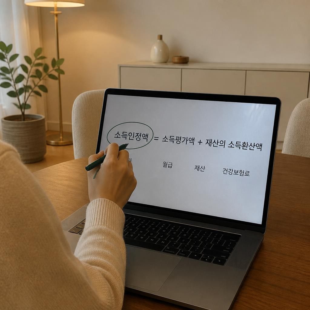 월급이 아니라 소득인정액