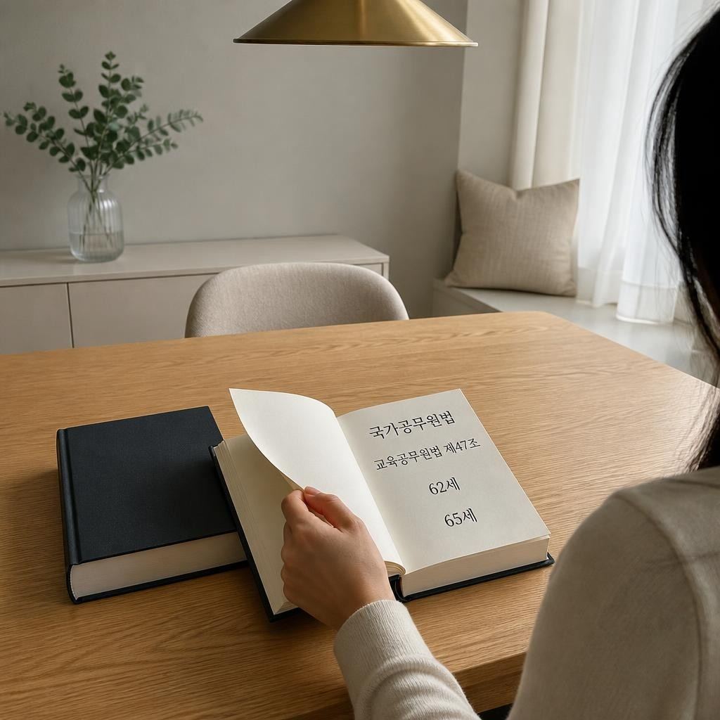 공무원 60세, 교사 62세, 대학 교원 65세