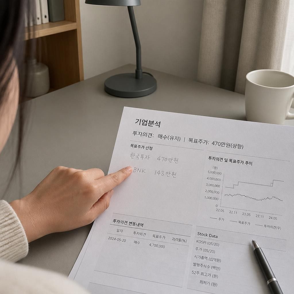 증권사 목표주가가 서로 다른 이유