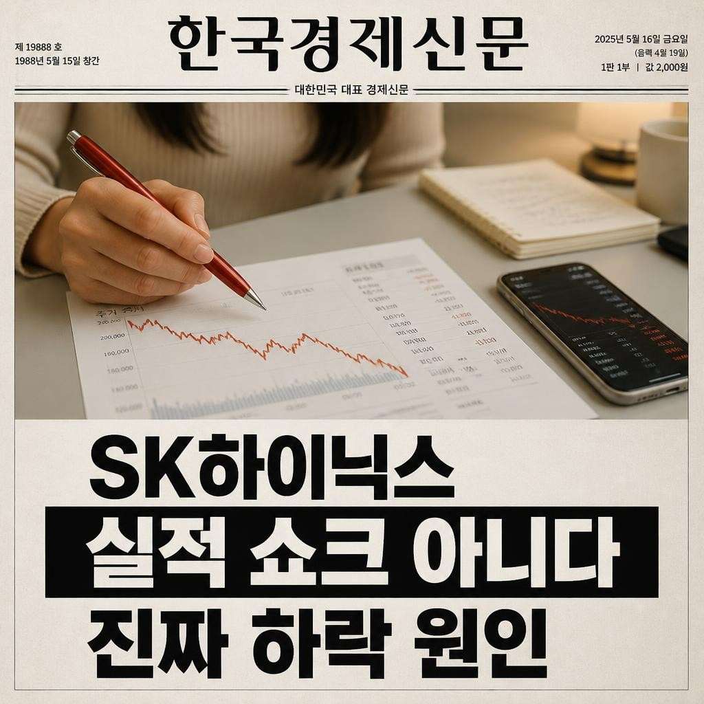 sk하이닉스 주가 하락 원인, 실적 쇼크가 아니다
