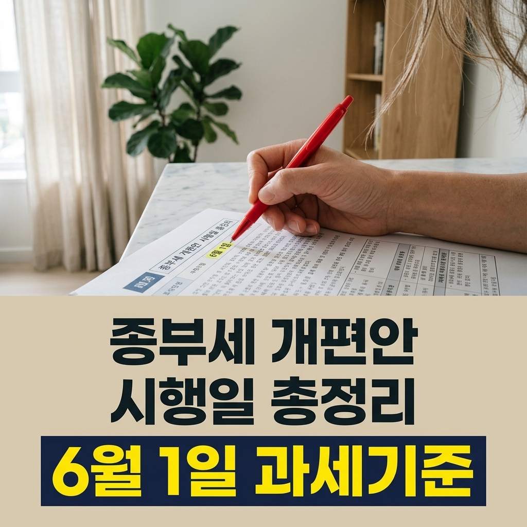 종부세 개편안 시행일, 과세기준일 6월 1일에 다 걸린다