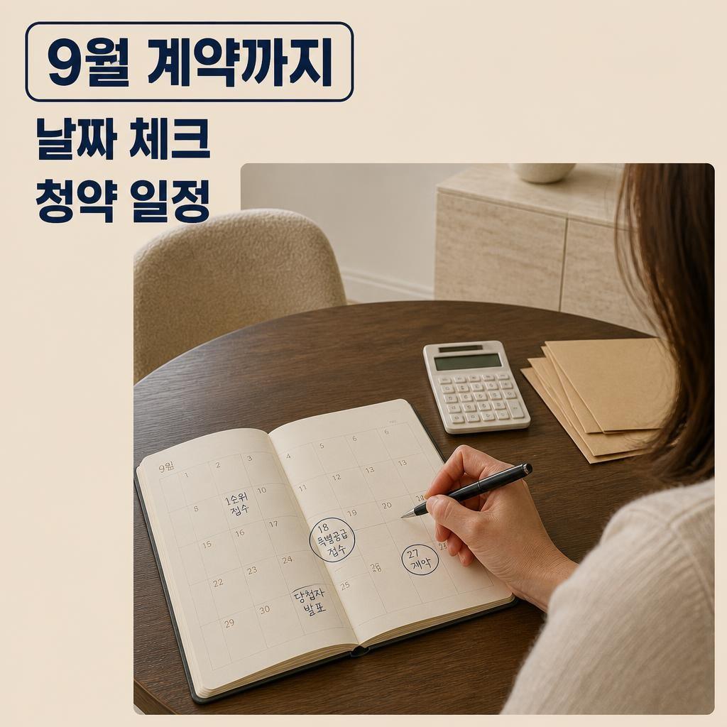 9월 계약까지 날짜 적어 두는 부천 상동역 롯데캐슬 청약