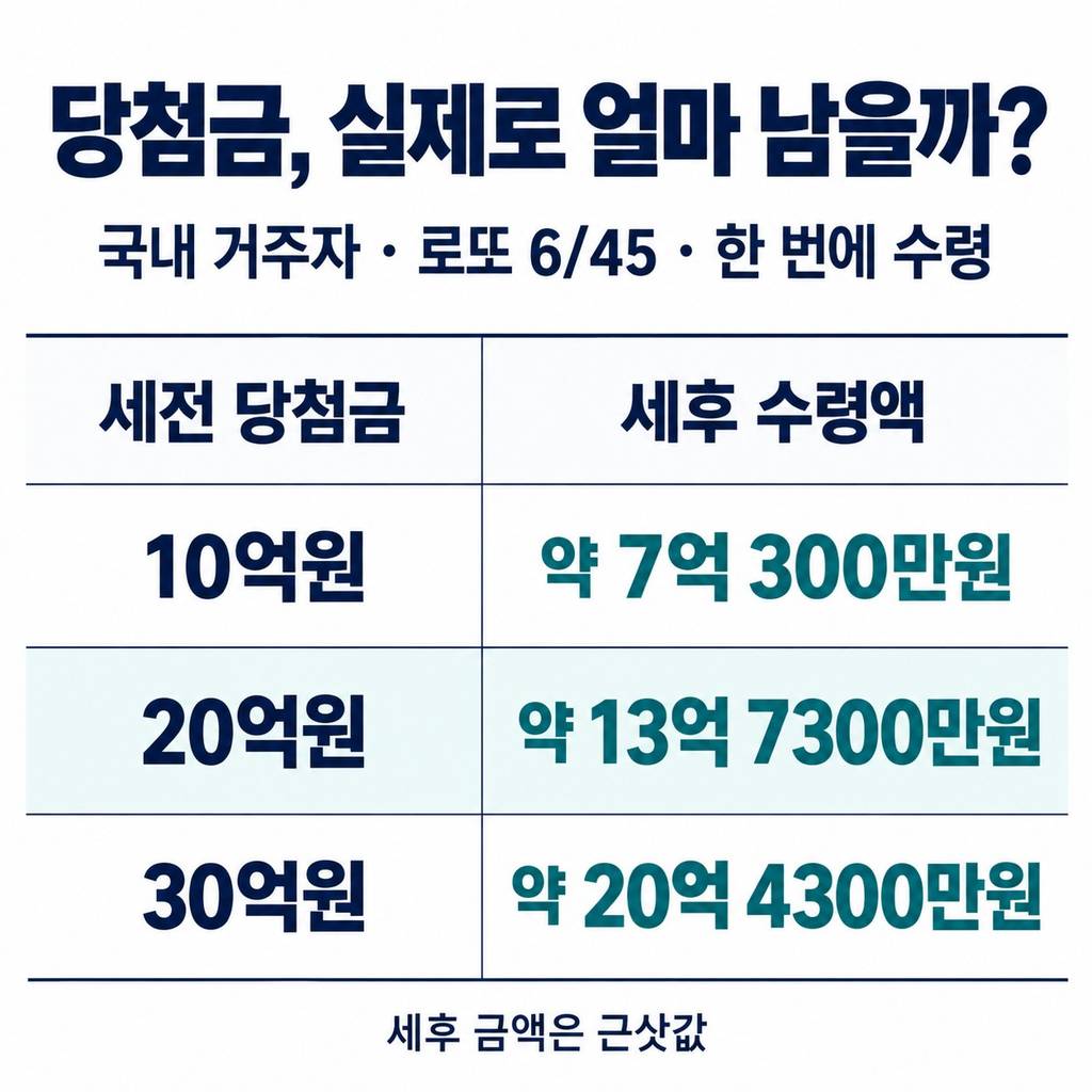 10억·20억·30억, 손에 남는 돈부터 보자
