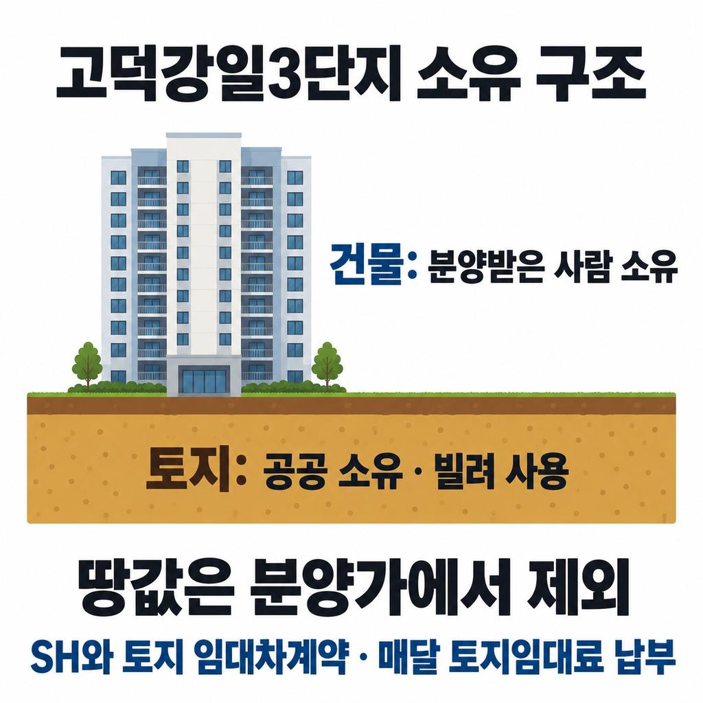 건물은 내 소유, 땅은 빌려 쓰는 방식이다