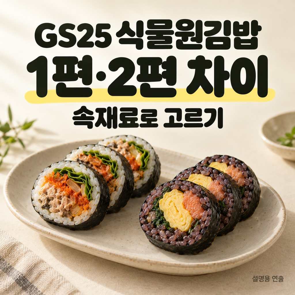 gs25 식물원김밥 1편 2편 차이 썸네일
