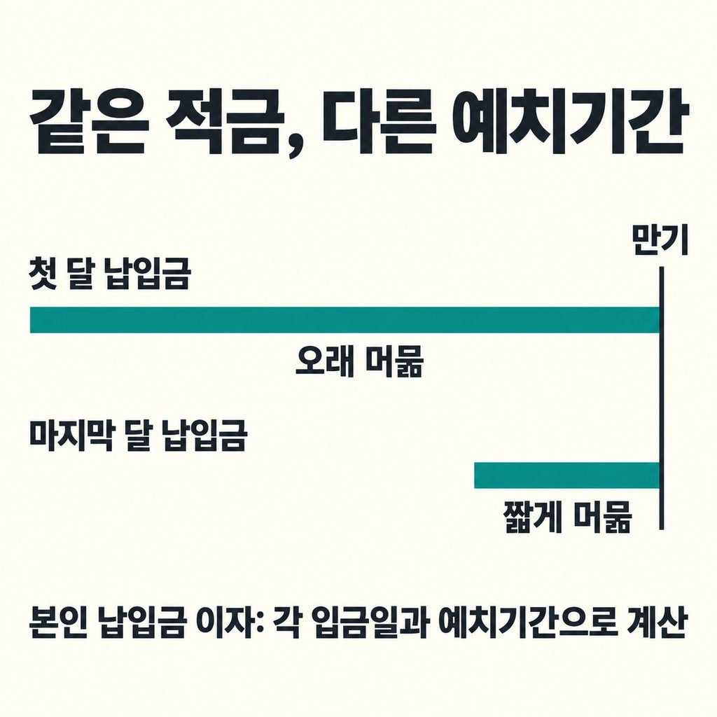 연 8%라도 1800만원 전체에 3년 이자가 붙지는 않는다