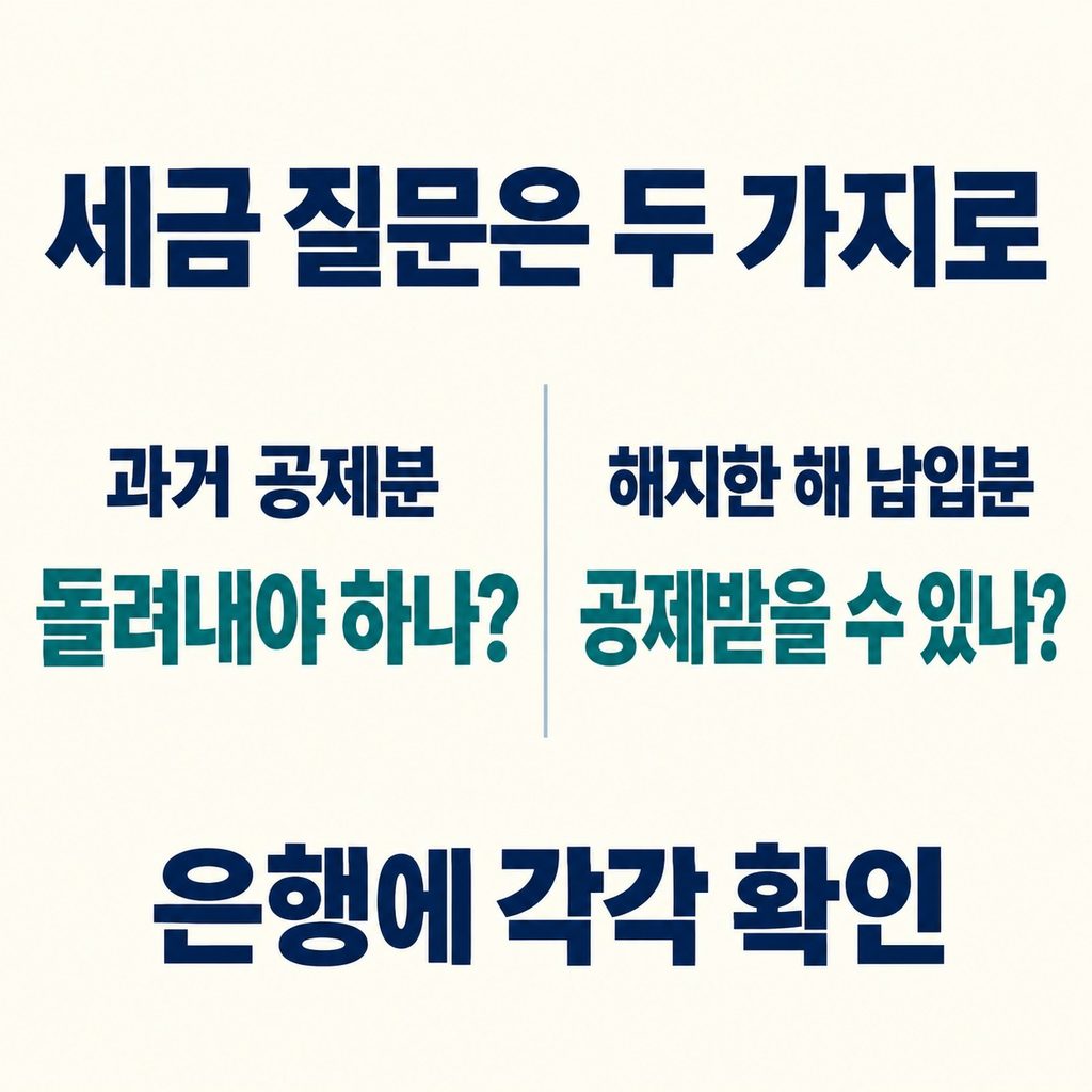 해지한 해의 납입액도 공제에서 빠질 수 있다