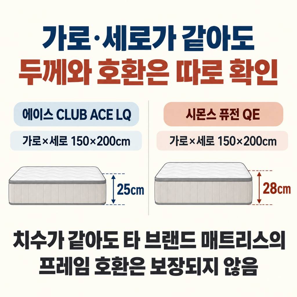 매트리스 교체는 이름보다 실제 치수가 먼저다