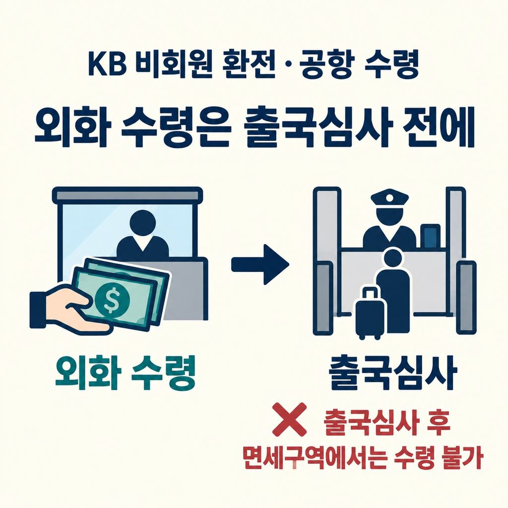 당일 수령은 가능하지만, 공항에서는 출국심사 전에 찾는다