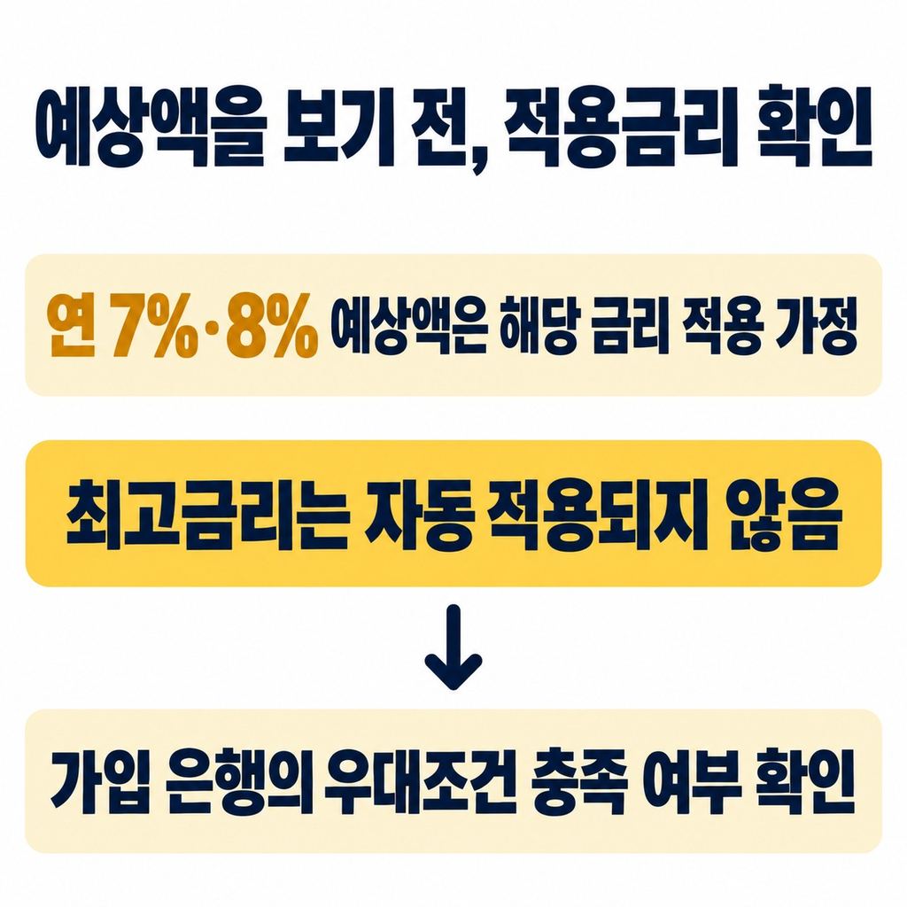 같은 금액을 넣어도 수령액이 달라지는 조건