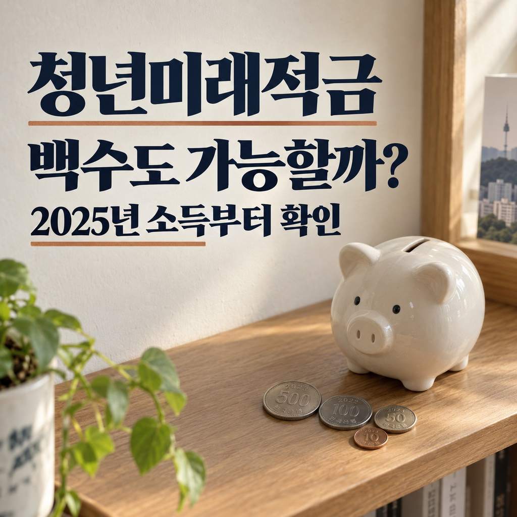 청년미래적금 조건 백수도 가능할까? 2025년 소득부터 확인