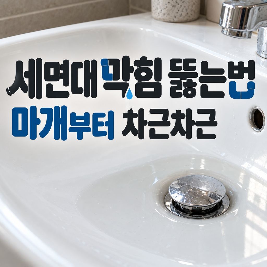 세면대 막힘 뚫는법 썸네일